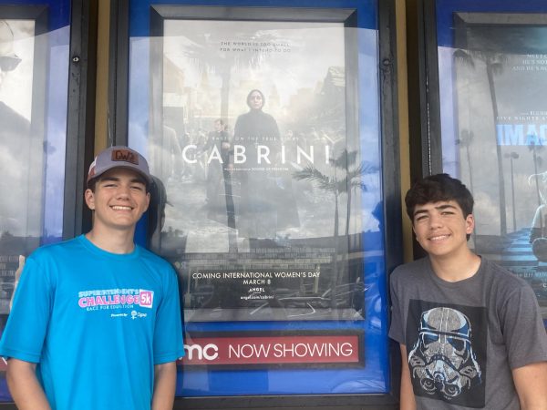 CavsConnect staff members Andres and Santiago Rodriguez viewed Cabrini a few days after its release. 