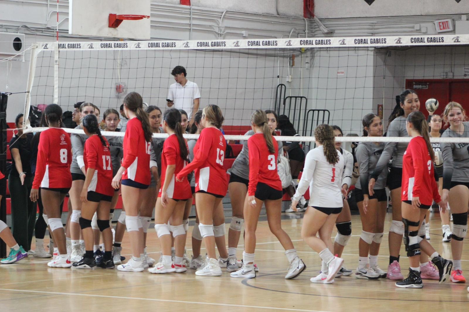 Gables Serve Their Way to Victory Against Ferguson