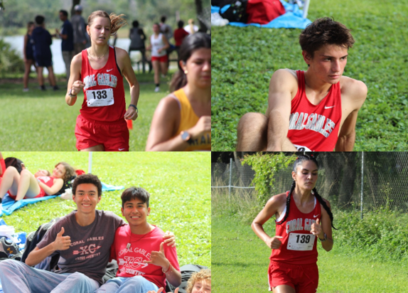 Alongside their teammates, Gables' cross country runners were able to experience a good time while performing in an intense race.