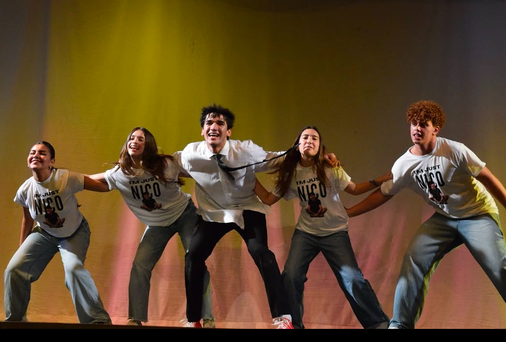 Accompanying Mr. Volleyball's talent, seniors Alexandra Llanes, Emma Rivera, Angelina Morffi and sophomore Erick Del Valle danced and encouraged the crowd to sing along.