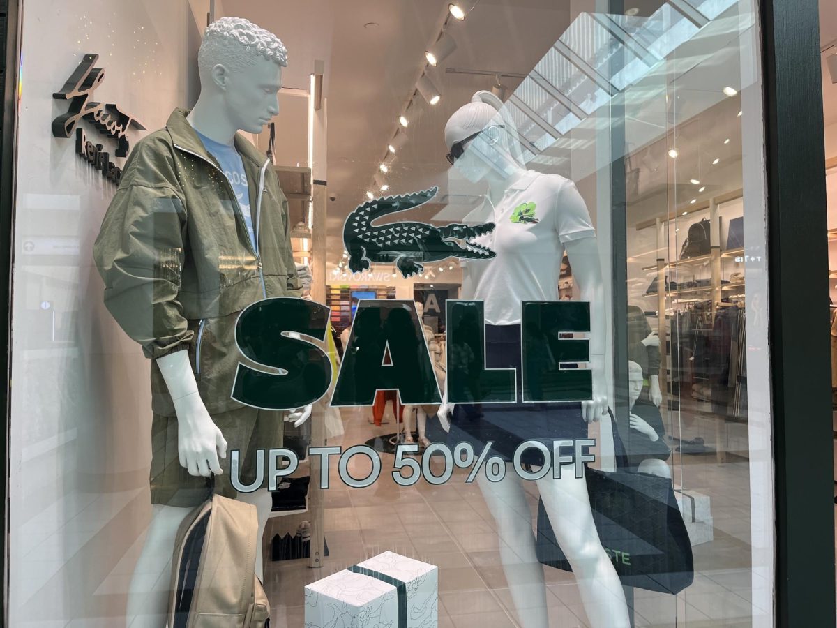 As potential buyers walk through the mall, they are lured in by the sale signs. They want to take advantage of the deals, for they know that they will not last long. 