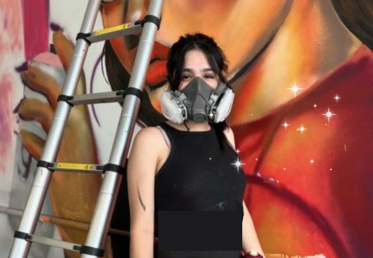 Painting has become a natural instinct for Ugarte. Grabbing spray paint and her mask, she is transported to another world, one of artistic expression. 